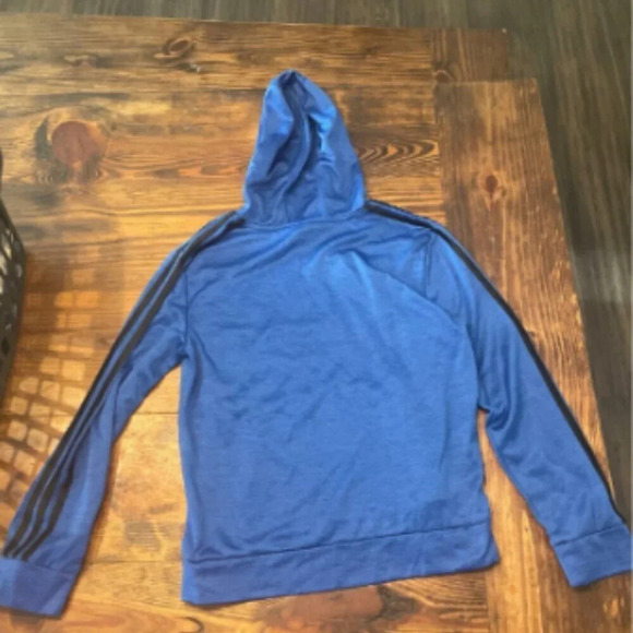 Adidas Hooded Sweatshirt (Blue) - Picture 2 of 3